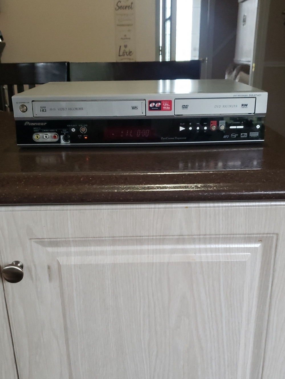 Pioneer DVR-RT501-S DVD Recorder/VHS VCR Recorder Combo | No Remote Tested
